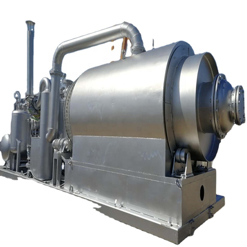 5-10kg per batch with Rotating reactor laboratory pyrolysis plant