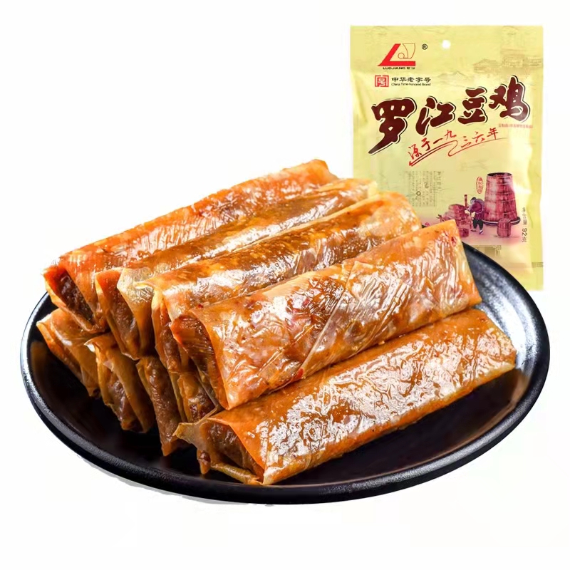 92g Spicy Five-spices Light Taste Sichuan Traditional Famous Snacks Luojiang Bean Chicken