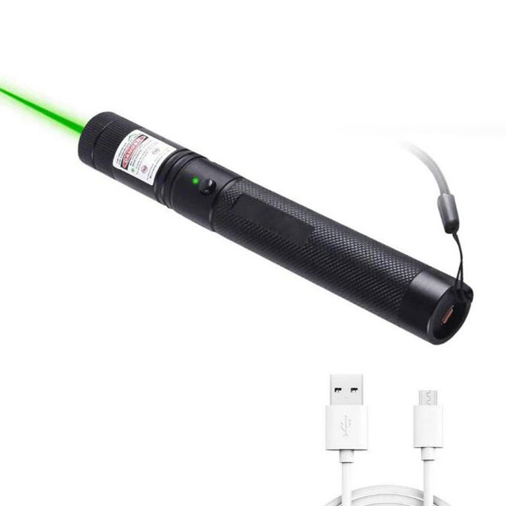 Встроенный аккумулятор 303 нм, лазерная указка и фонарик с USB-кабелем