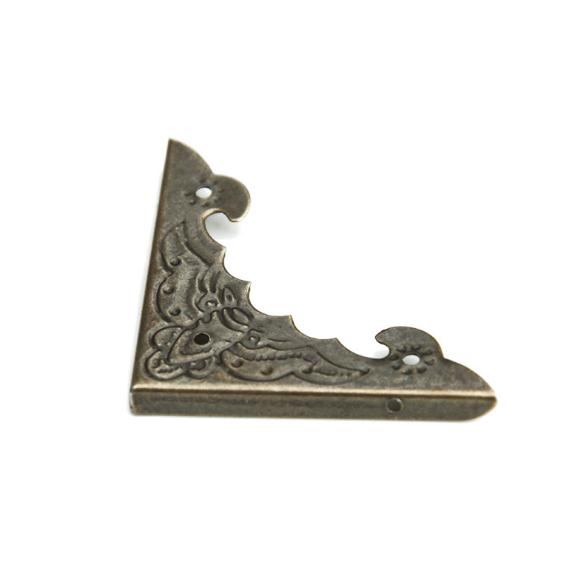 Archaize pure copper wrap angle,furniture Cabinet protect angle,wood box picture frame flower protective angle corner
