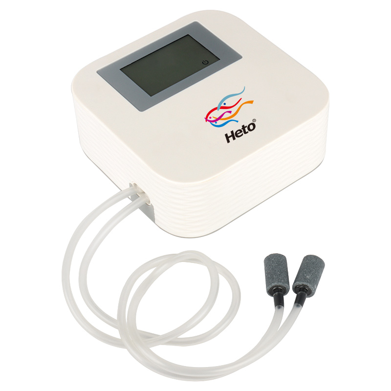 Умный воздушный насос Heto 80GPH AC/DC, аквариумный воздушный насос, воздушный насос для аквариума и гидропонной системы