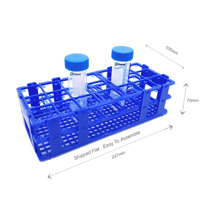 Blue Color 50ml snap together type Laboratory test tube rack centrifuge tube rack