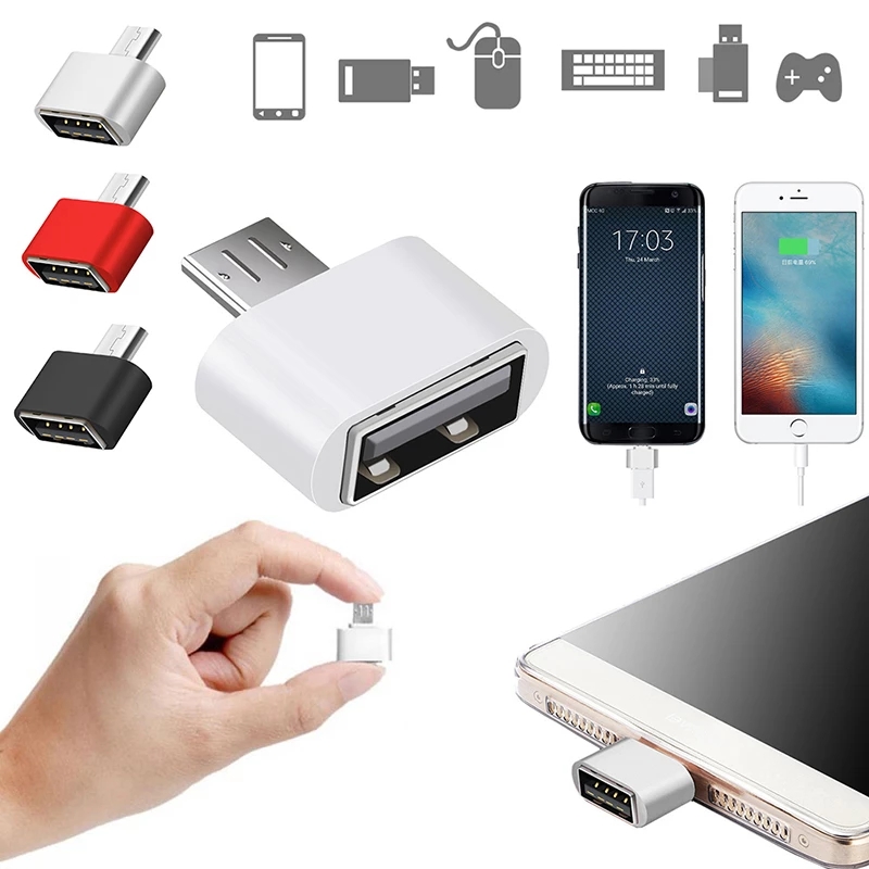 Оптовая продажа, адаптеры otg Micro USB к USB A Female 2,0 для мини Android гаджетов и телефонов