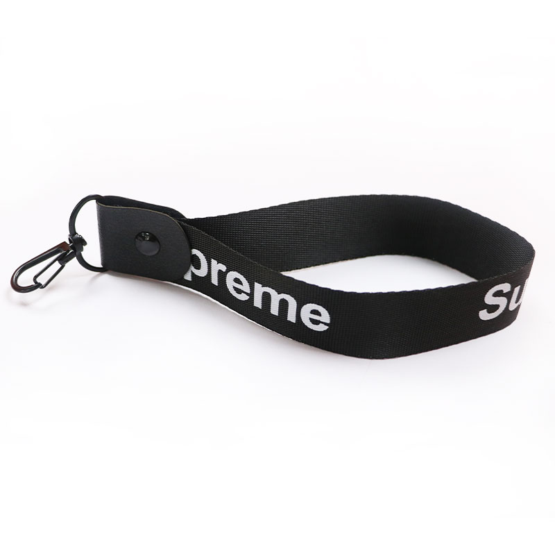 Adjustable Custom Flat woven braided Polyester wrist strap lanyard for water bottle mini fan speaker Cell Phone camera