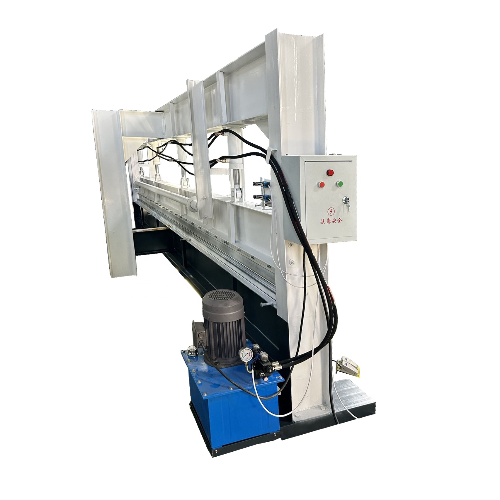 hydraulic bending machine with 6 meter length 1 mm thick PPGI material