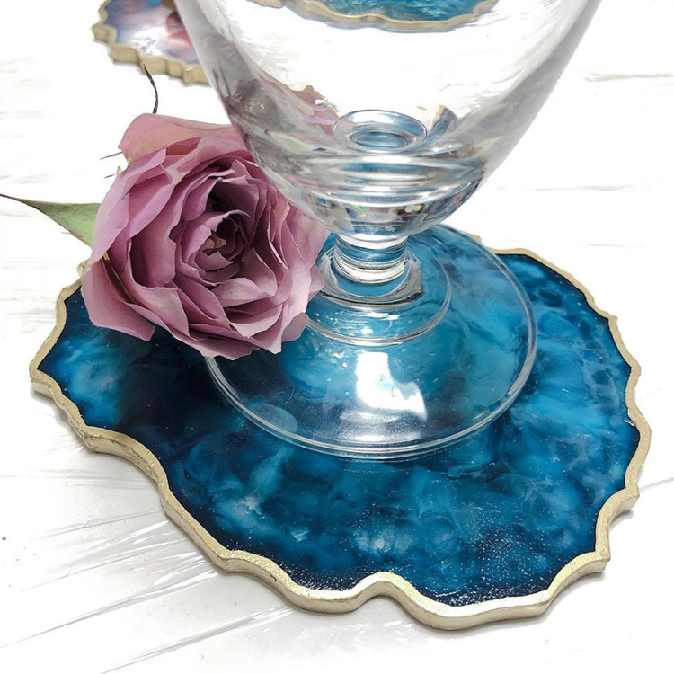 Подставка из натурального драгоценного камня Agate Coaster 5 мм неправильной формы под заказ