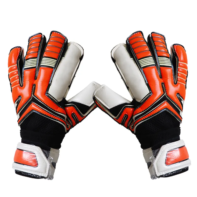 2022 Custom Logo Goalkeeper Gloves With Adjustable Straps Genuine Professional Soccer Goalkeeper Gloves