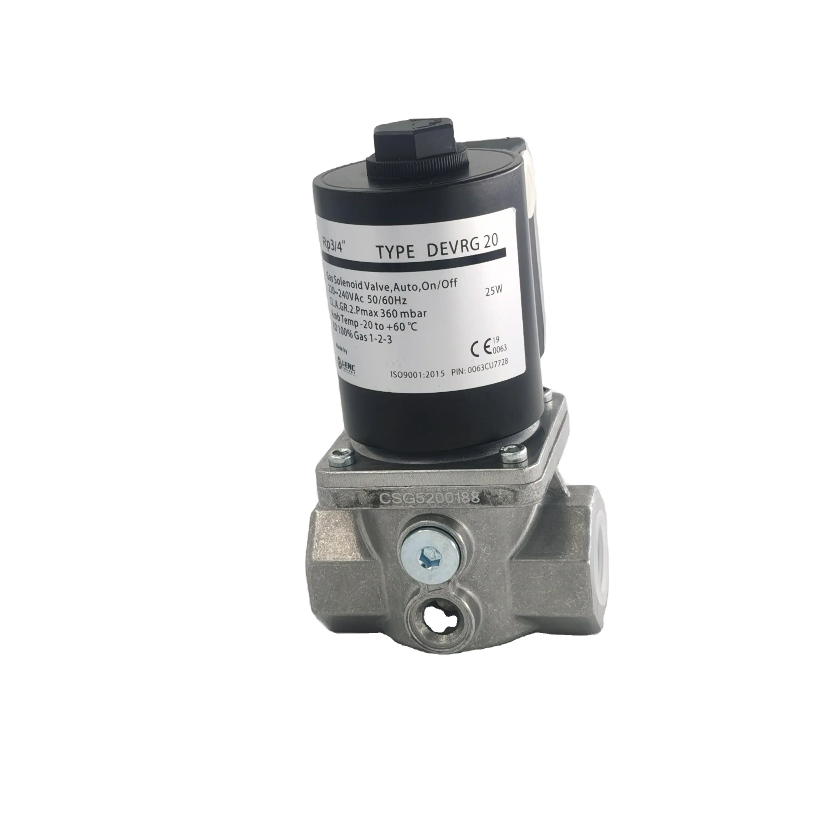 High quality hot sale factory direct provide DEVRG20 adjustable flow fast opening and closing gas solenoid valve