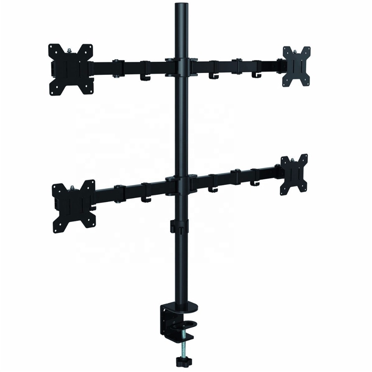 Four Flexible Swing Arm Folding LCD Desktop Monitor Desk Mount Stand Monitor Arm