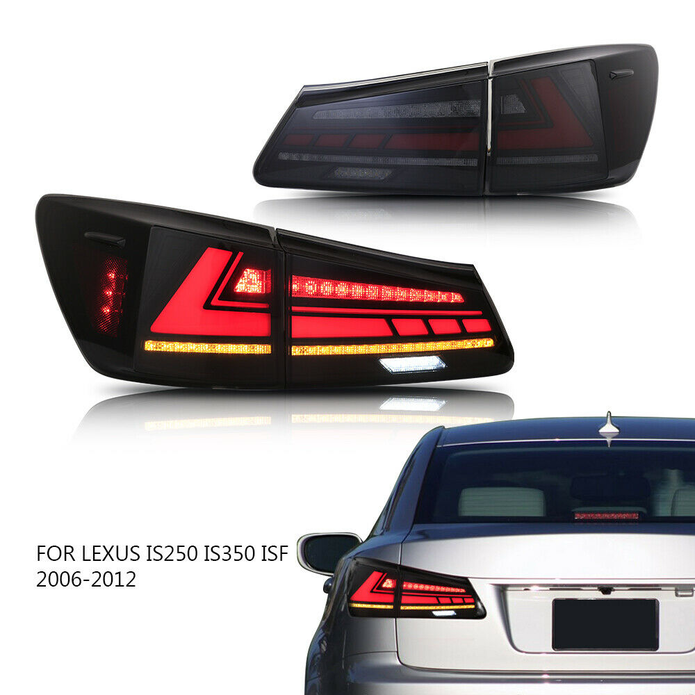 HCmotion Manufacturer Start UP Animation DRL IS350 ISF LED Rear Lamp 2006-2013 LED Tail Lights For Lexus IS250