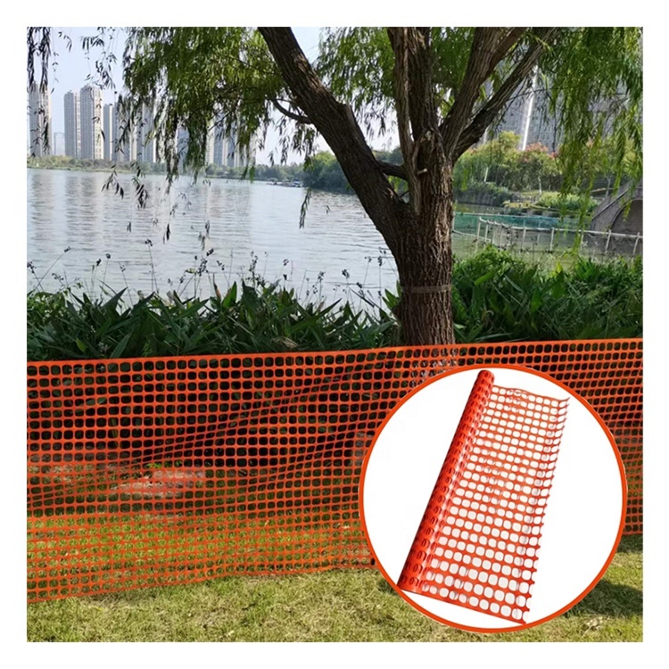 orange plastic net 1.2m plastic mesh fencing roll 4X100' for safety fence