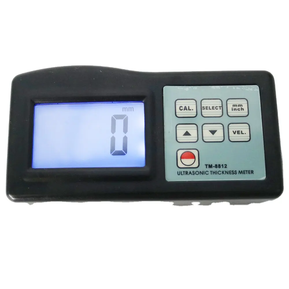 TM-8812 Ultrasonic Thickness Meter with Display 4 Digit 10 mm LCD Measuring Range  1.2~200mm/0.05~8 inch  TM8812