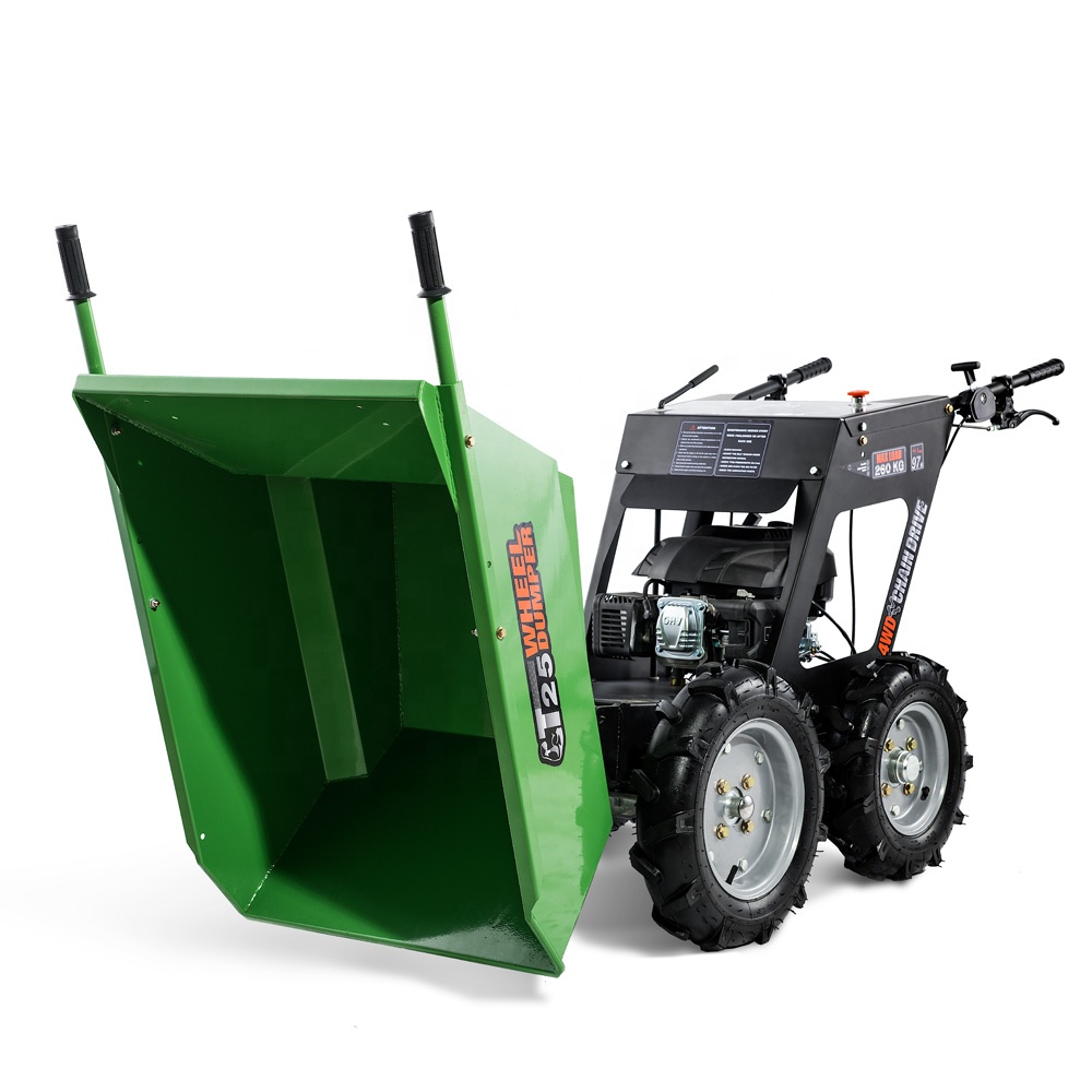 250 кг Полезная нагрузка л.с. Loncin/B & S/Kohler/Honda двигатель 4x4 barrow для сельскохозяйственного транспорта