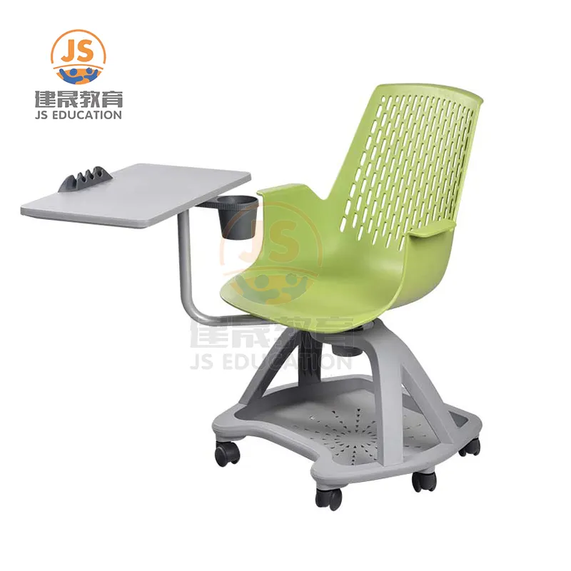 University classroom furniture student writing node chair with tablet