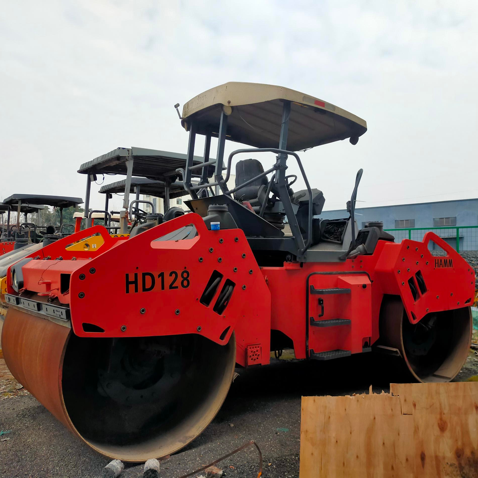 Б/у Тандемный ролик HAMM HD128 с двумя вибрационными роликами
