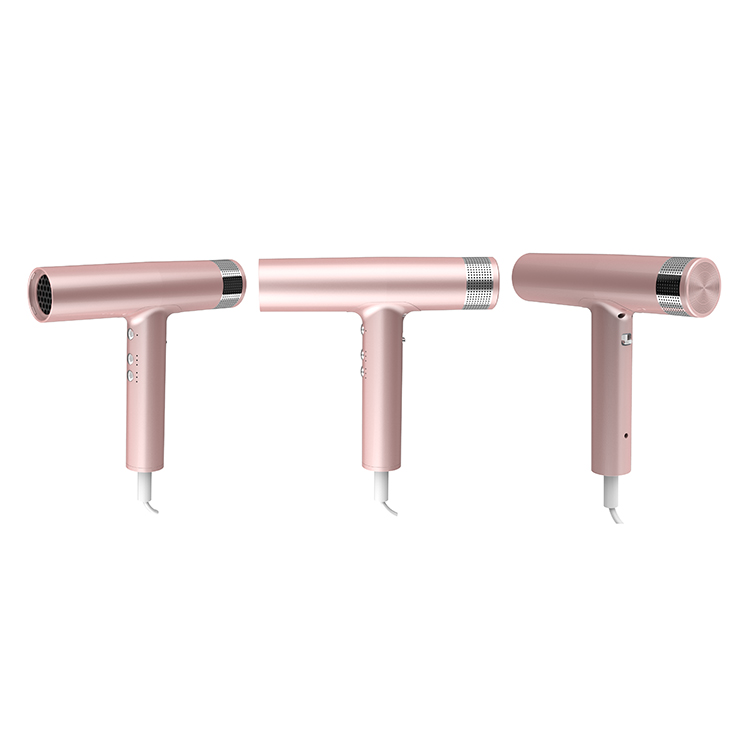 2021 Fashion design family high speed 1600W BLDC motor slim hair dryer one-step fanless hair dryer