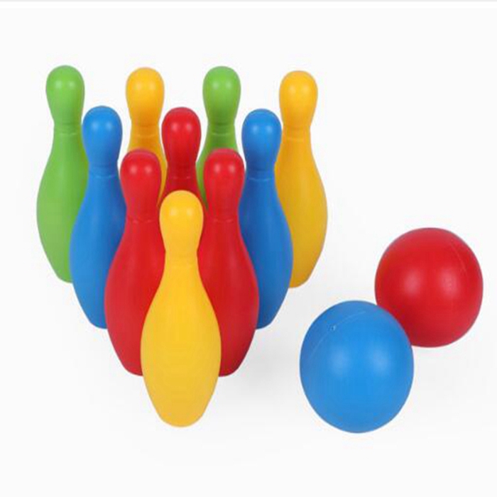 Wholesale sport toy plastic balls kids bowling play set custom logo