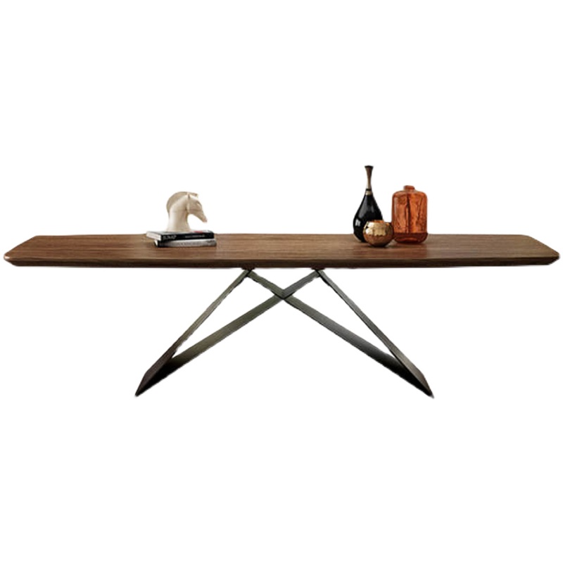 Nordic dining table modern simple rectangular creative size walnut designer industrial style furniture