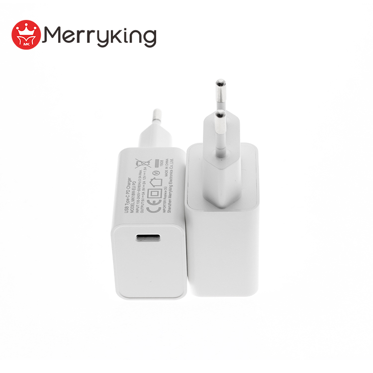 PD зарядное устройство 5V 3A 9V 2A 12V 1.5A USB-C зарядное устройство 18 Вт ЕС переходник type-c с сертификатом CE