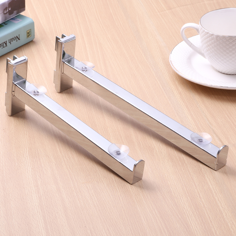 hanging clothes hanger Convenient metal slat slot mobile channel accessories display hooks with Iron sheet plate