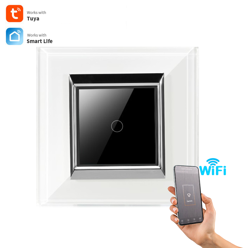 Умный переключатель из стекла tuya, работает с умным переключателем Wi-Fi для контроллера, системы умного дома