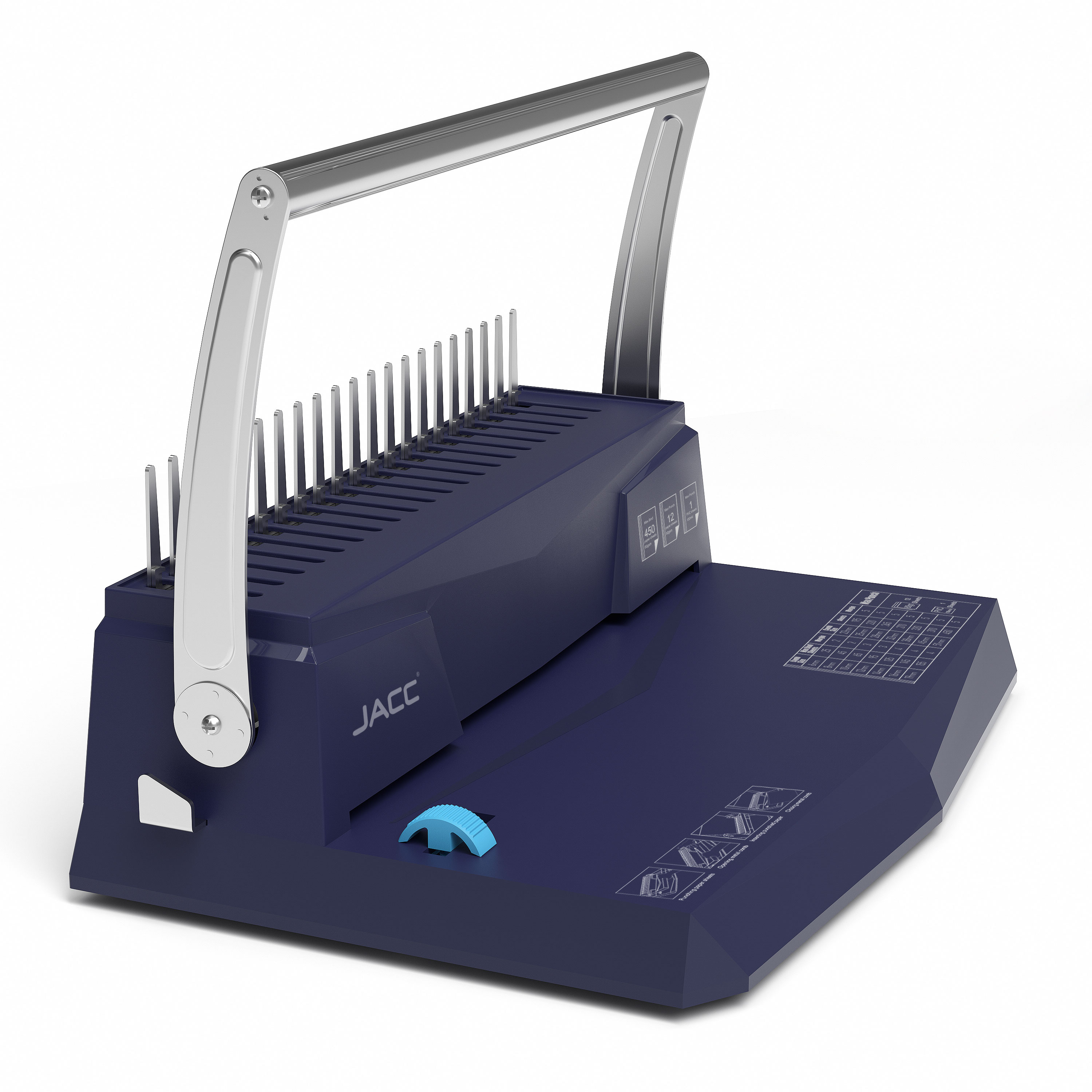 Premium 12 Inches A4 Comb Binding Machine Documnet Binding Machine Comb Binder Letter Size Paper Binding Machine IDBM004