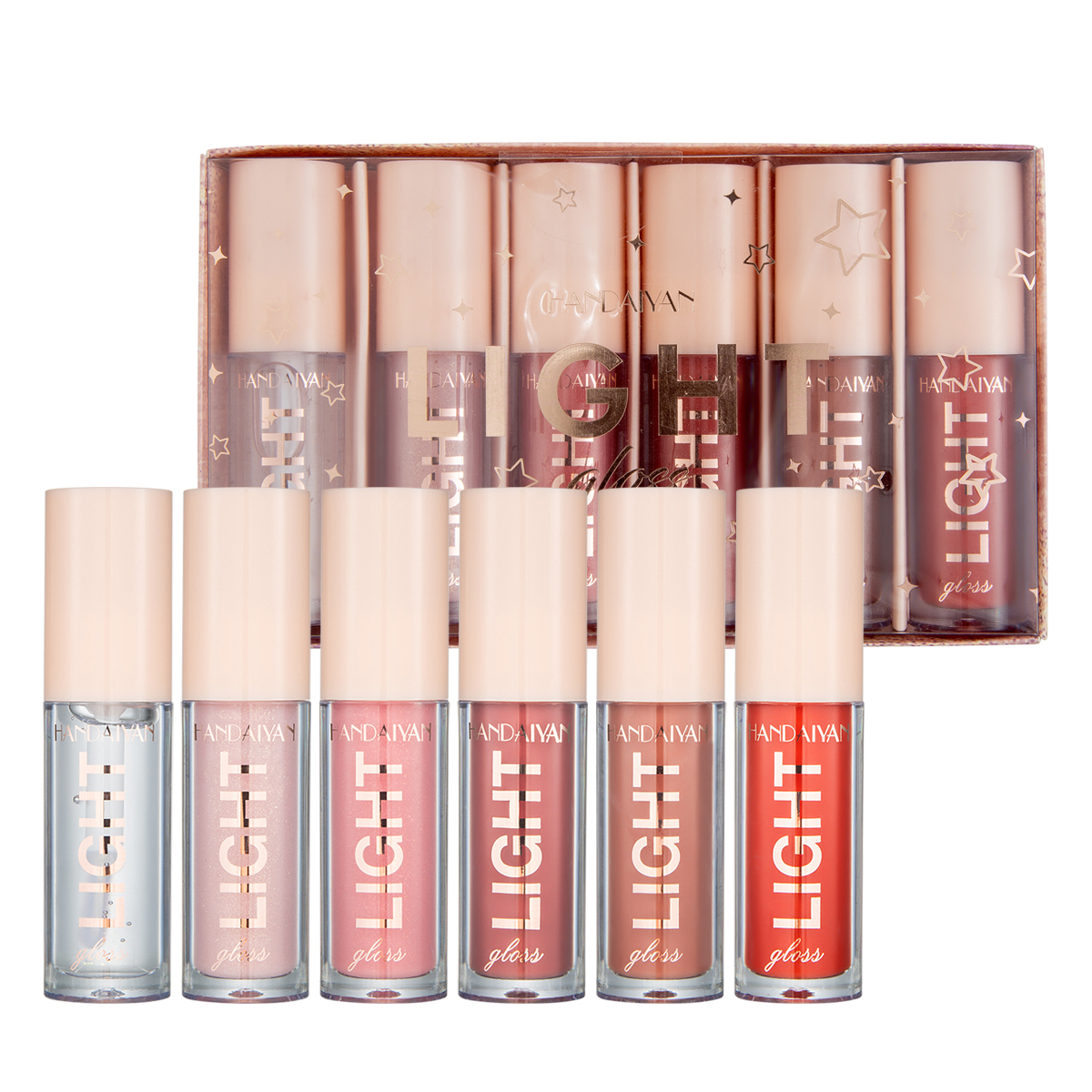 Whole Sale Private Label Women's beauty cosmetic metal mirror gloss Plump Lip Gloss accept customized logo