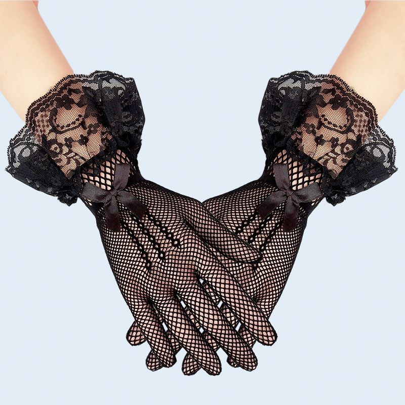 bride to be Factory Direct Sale lace Colorful Wedding short Gloves