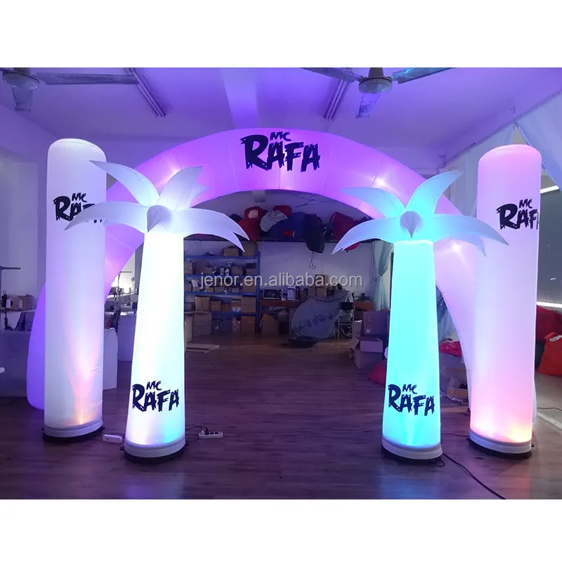 Outdoor Inflatable Advertising LED Lighted Inflatable Column Inflatable Lighting Arch