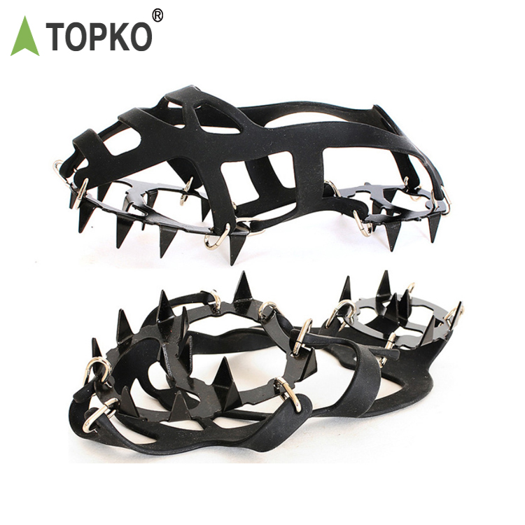 TOPKO walking fishing jogging climbing hiking mountaineering snow and ice walk traction cleat