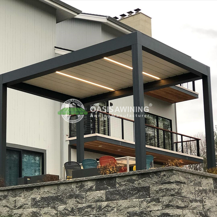 Водонепроницаемая беседка Arbours Pergolas алюминиевая 4X3 беседка жалюзи с металлической потолочной системой