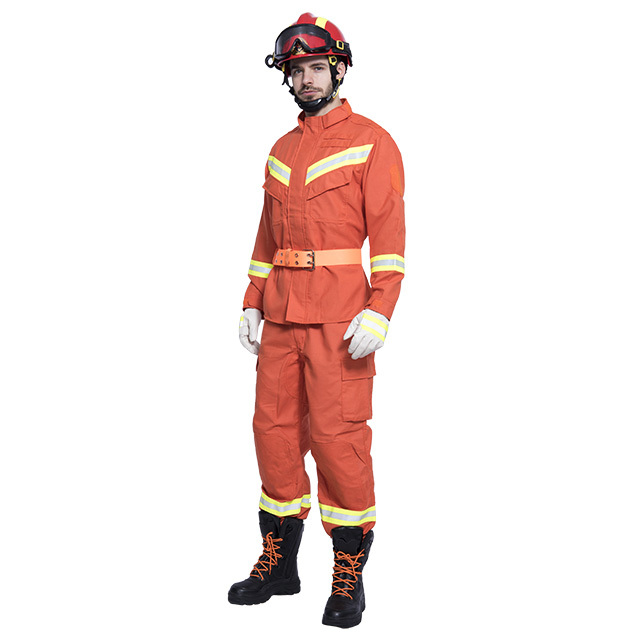 Safety Firefighter Emergency Rescue Uniform Fire Service Suit for Fireman