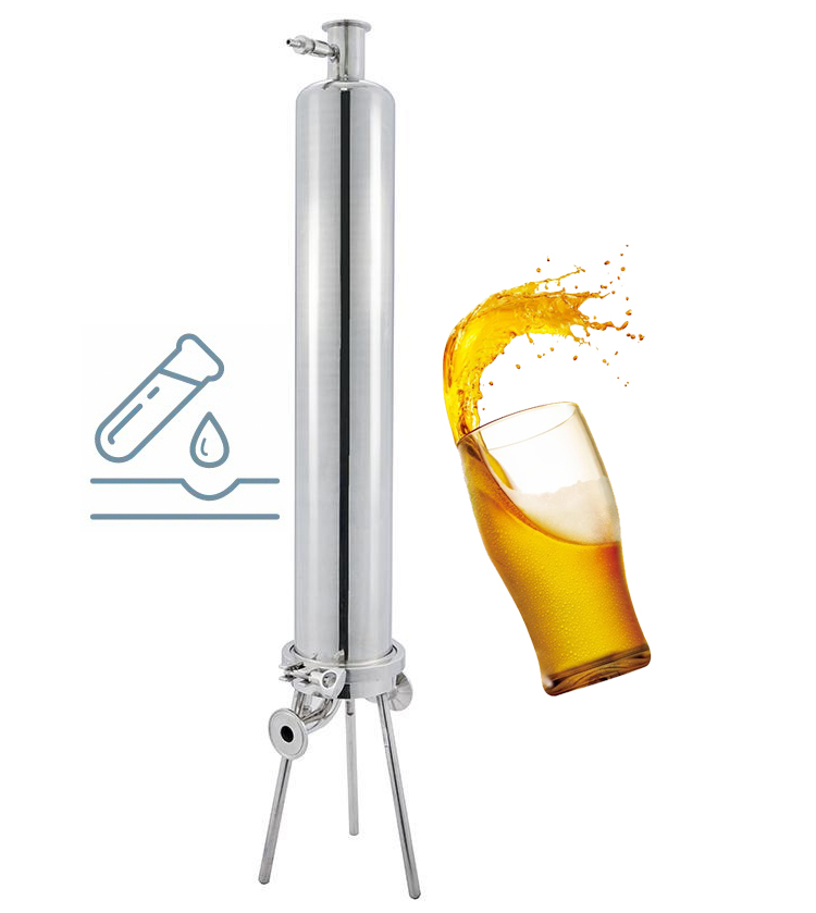 Sterilizing Grade 20 inches 316L Stainless Steel Liquid Filter Housing for Beer Filter