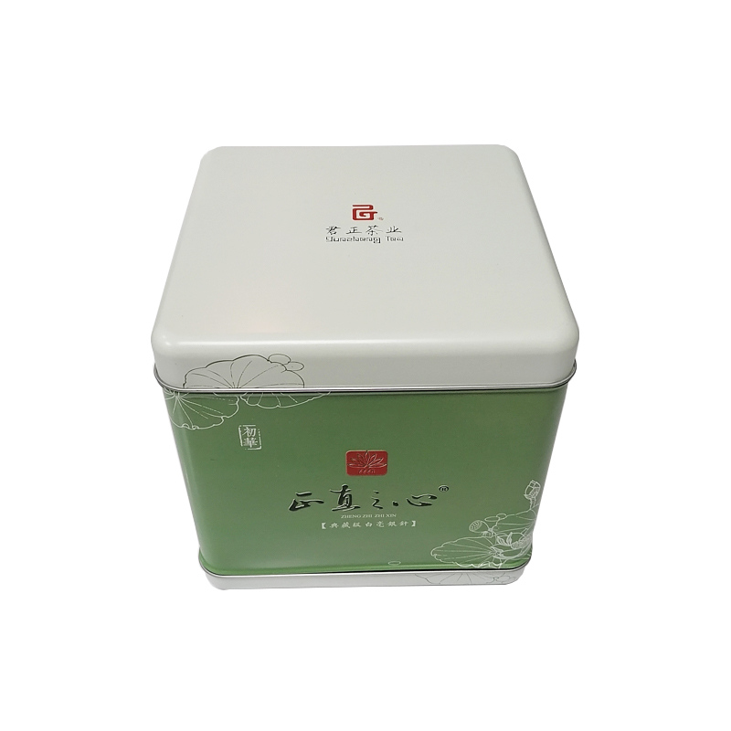 Wholesale Custom 180*180*180mm Blue Tooth Speaker Tin Square Box Food Grade Cookie Tin Box Tea Cans With Flip Lid