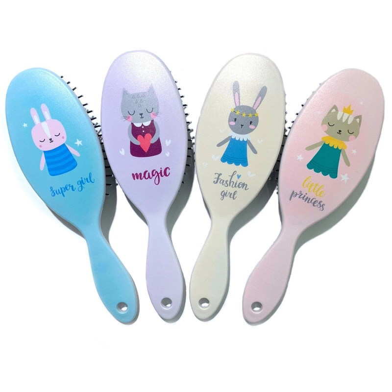 Cute Cartoon Printing Straightening Comb Hairdressing Anti-static