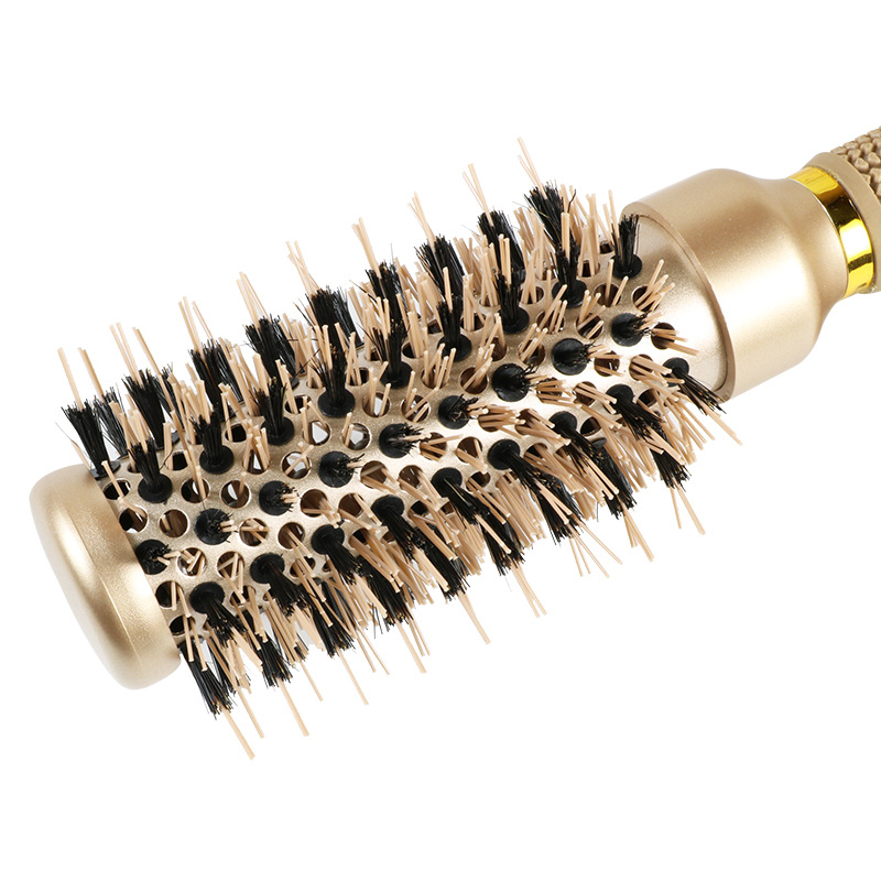 Nano Technology Thermal Ceramic Barrel Ionic Heat Resistant Round Hair Brush For Blow Drying