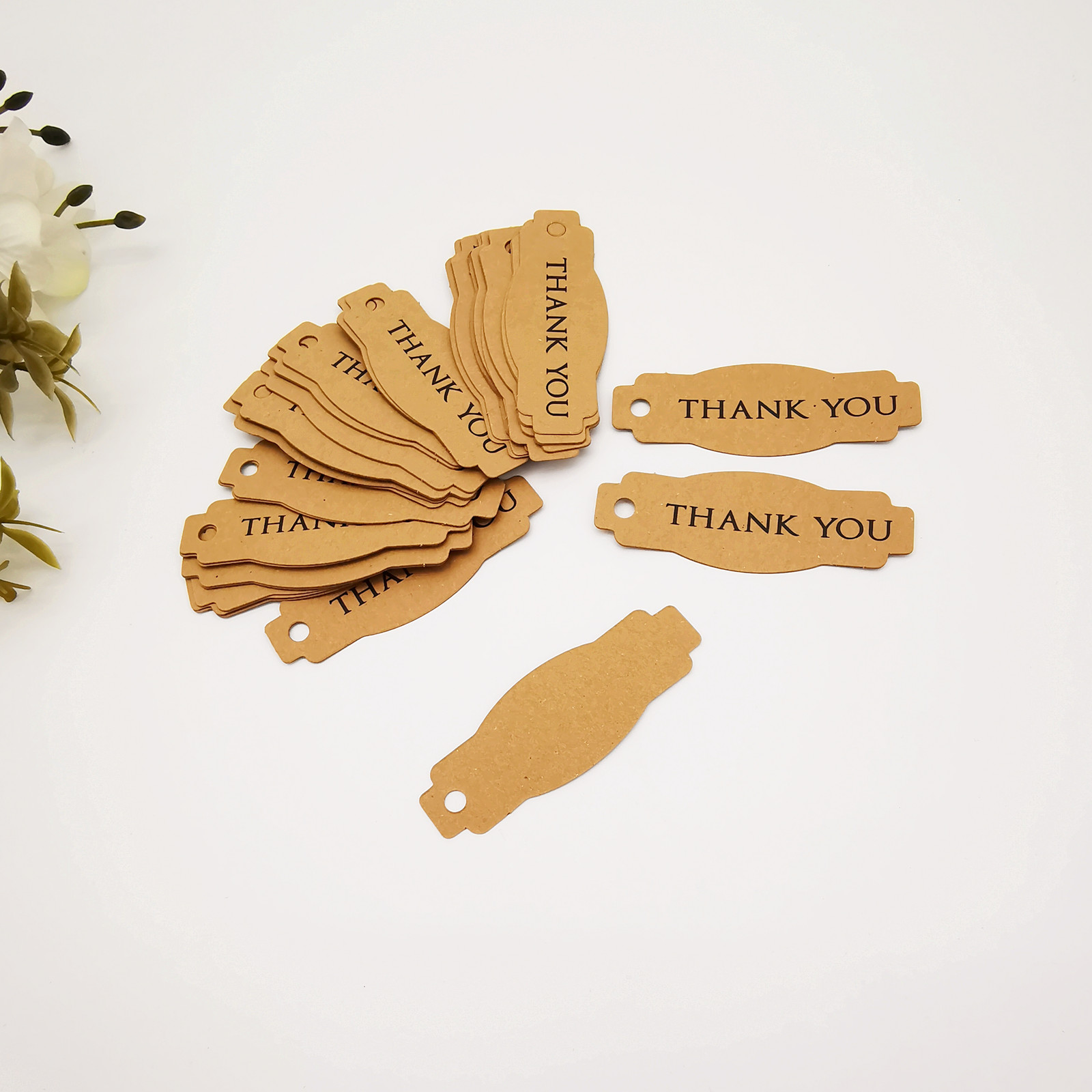 Kraft Paper Little Gift Box Ornaments Thank You Note Candy Box Decorations Small Decorative Items