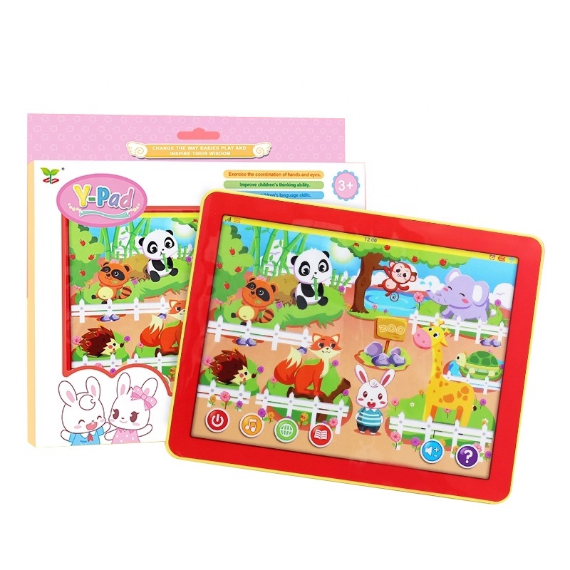 Early Educational Toys Kids Laptop Learning Machine Tablets Electrical Musical Cartoon Zoo Tablet Pad Toys for Kids