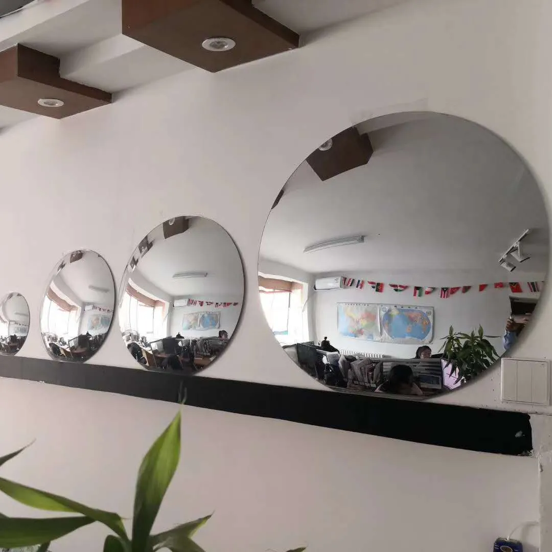 300mm diameter round convex mirror glass with aluminum or chrome coating