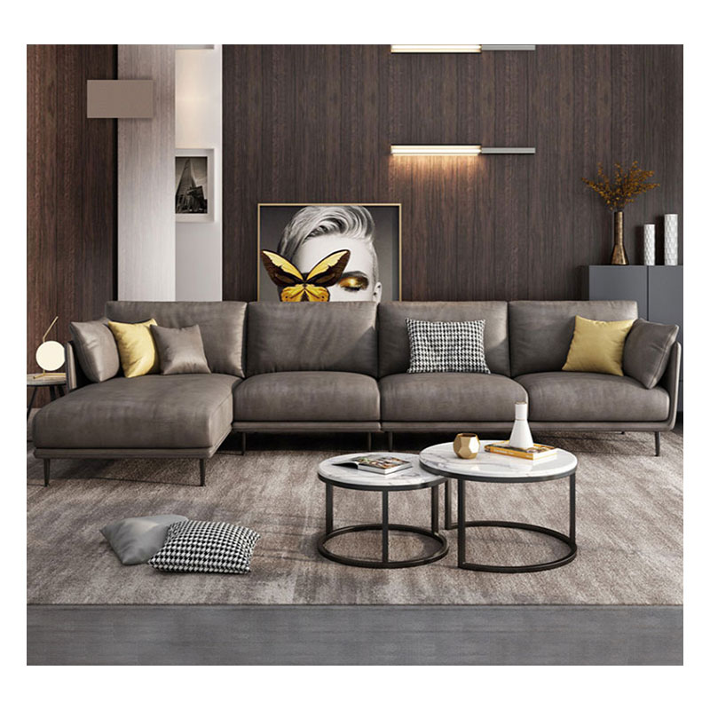 Sofa Chaise Office Furniture Italian Nordic Style Technology Cloth Corner Fabric Concubine Simple Modern 1 Set European Style