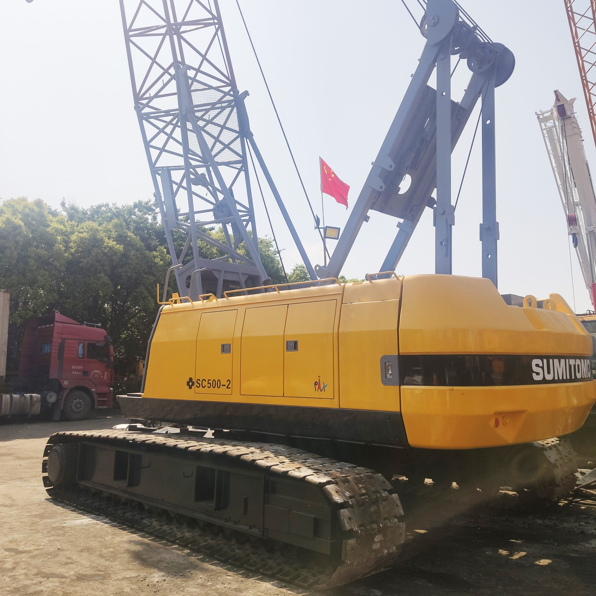 Used Japanese Crawler crane Sumitomo Sc500-2 50 ton Crawler crane