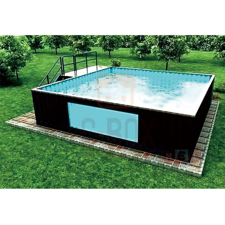 Factory Custom 20Ft 40Ft Swimming Pool Container Standard Container Swimming Pool