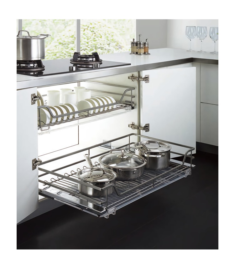 CR3056003 Многофункциональные кухонные выдвижные корзины кухонные ящики для хранения