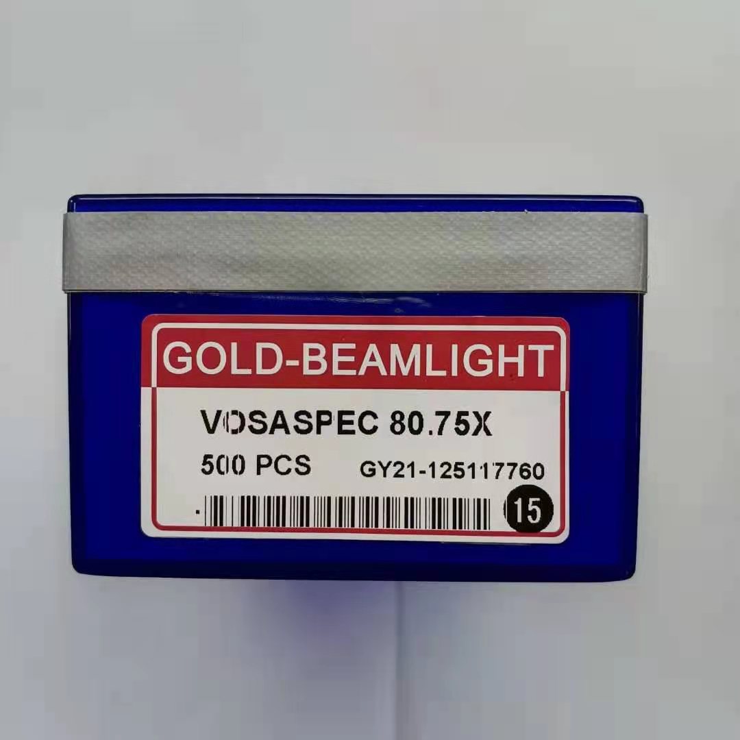 Золотая плоская вязальная игла beamlight VOSASPEC 80.75X, одинарная система, машинная трансферная игла