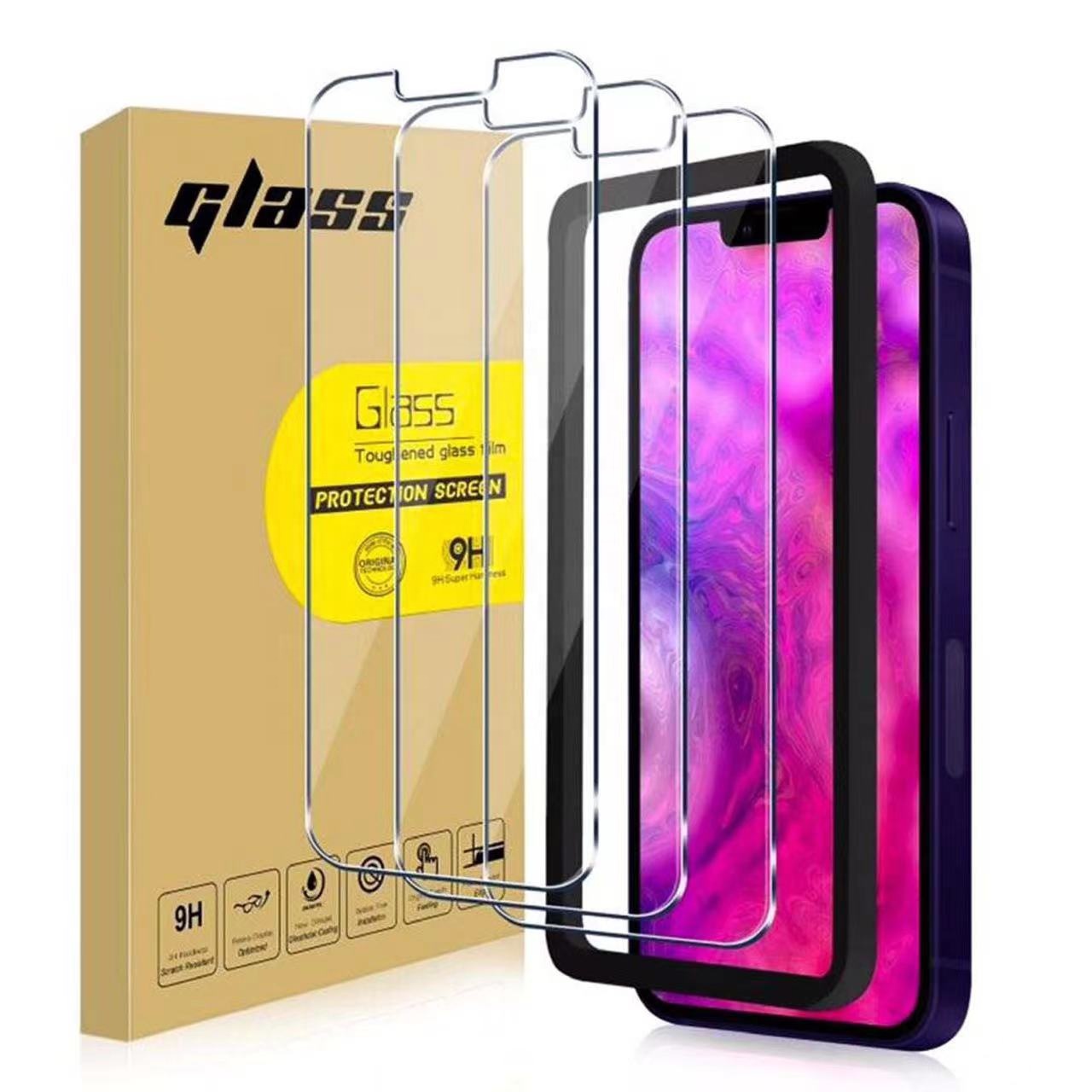 Для iPhone X 11 12 13 14 Защитная пленка для экрана 3 шт. 2 упаковки 2.5D 9D 9H объектив камеры для iPhone закаленное стекло Защита экрана