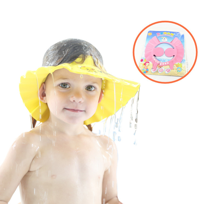 Baby shampoo artifact adjustable baby shower cap children haircut bath ear protection bath cap