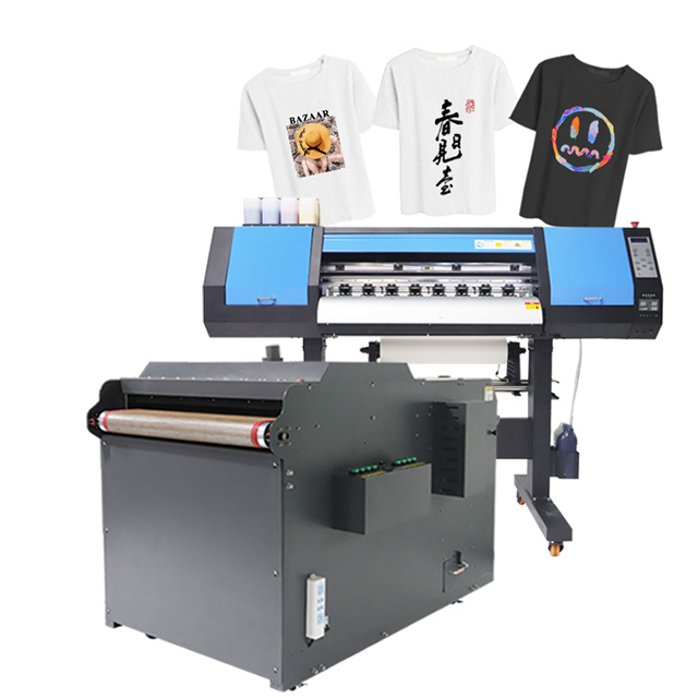 Digital T Shirt Textile Printing Machine Heat PET Film Direct to Film ink Printer With Powder Shake Machine