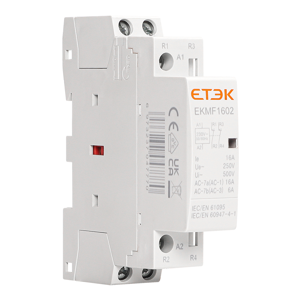 Модульный мини-контактор ETEK ac 220 В экмф для домашнего использования 2-полюсный Магнитный 2 p электрический контактор