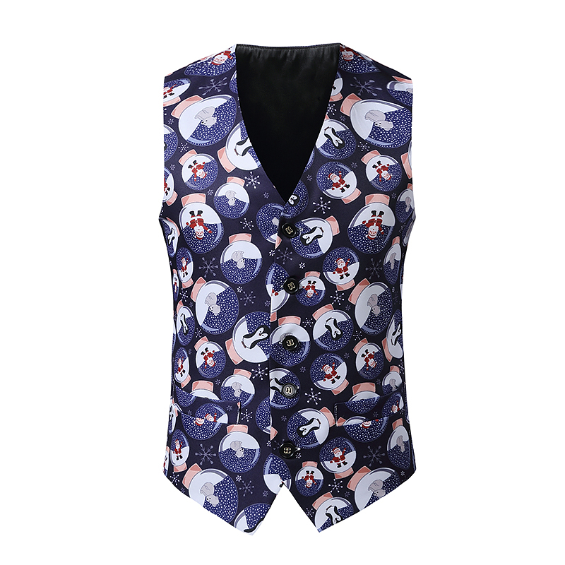 Christmas Tank Pullover Sleeveless Vest Mens Autumn Winter Vest For Men