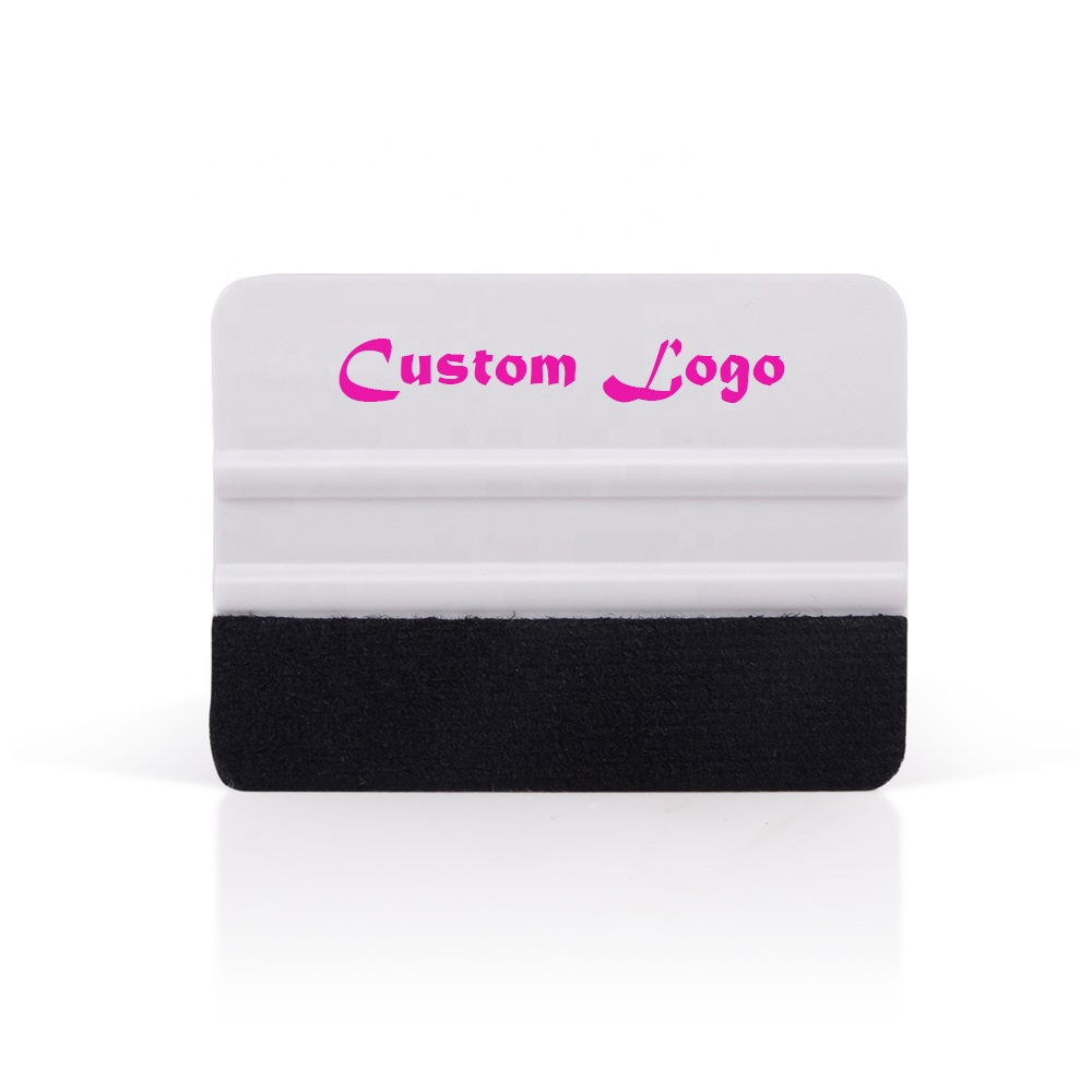 Custom logo car wrapping tool white squeegee rakel vinyl squeegee felt squeegee